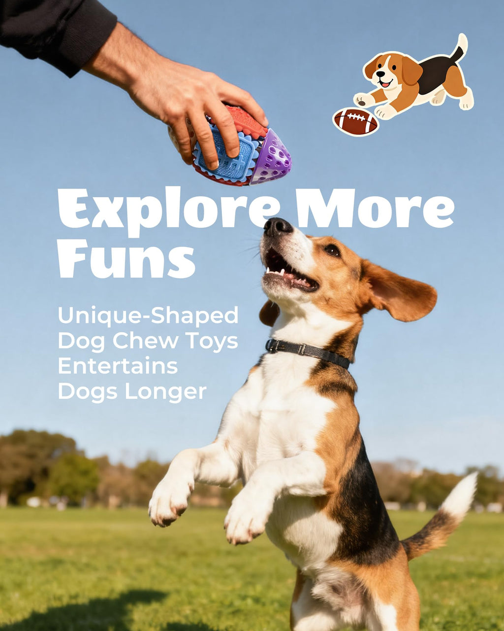 FrienHund Interactive Bacon Flavor Nylon & Rubber Puzzle Ball Dog Toy, Multi-color, 1 count