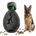 Frienhund SqueakyBomb Design Bacon Flavor Nylon & Rubber Chew Toy for Dogs, Black & Green, 1 count