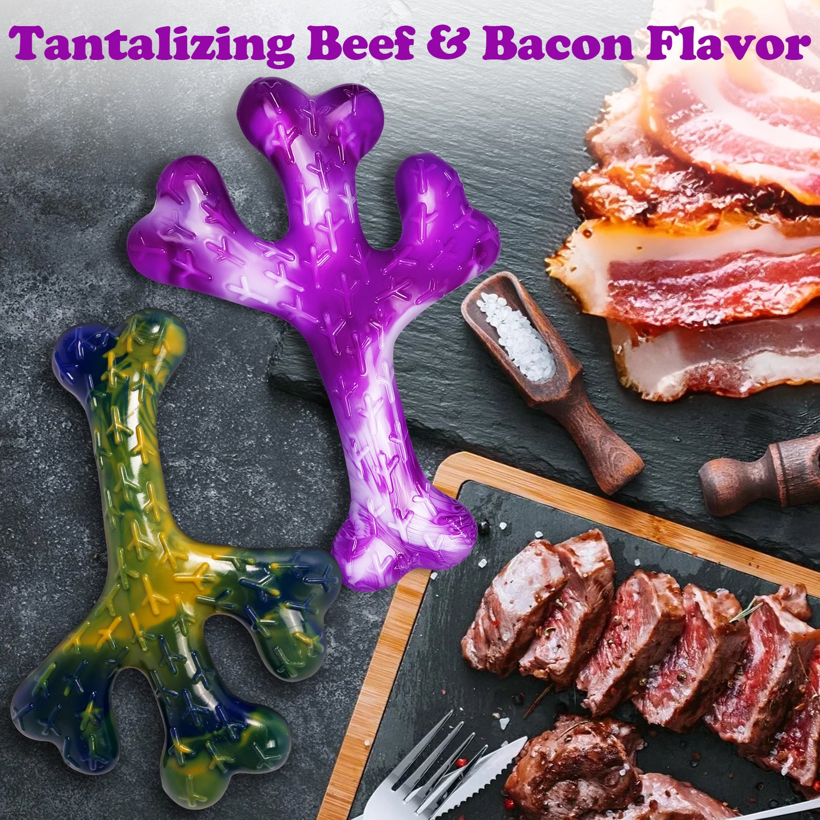 Aggressive Chewers Dog Chew Toys - 2 Pack