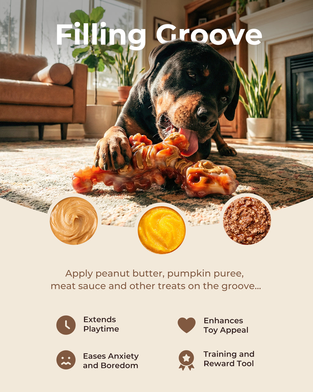 Dog Toys for Aggressive Chewers: 2 Pack Indestructible Dog Toy for Large Medium Dogs