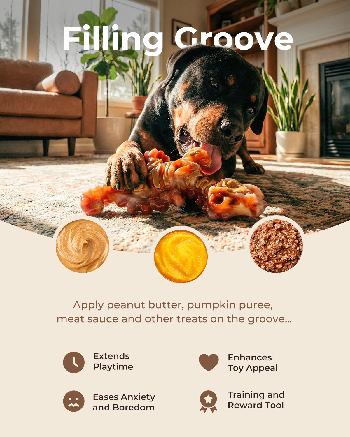 Dog Toys for Aggressive Chewers: 2 Pack Indestructible Dog Toy for Large Medium Dogs