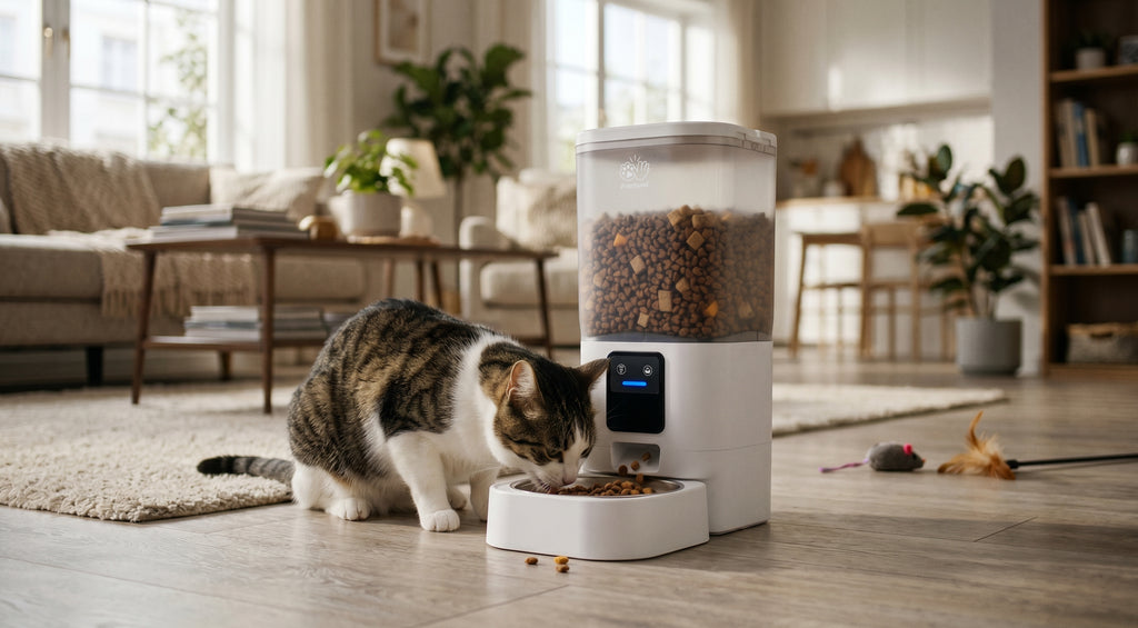 Frienhund Automatic Cat Feeder with 5G WiFi, 1 Bowl