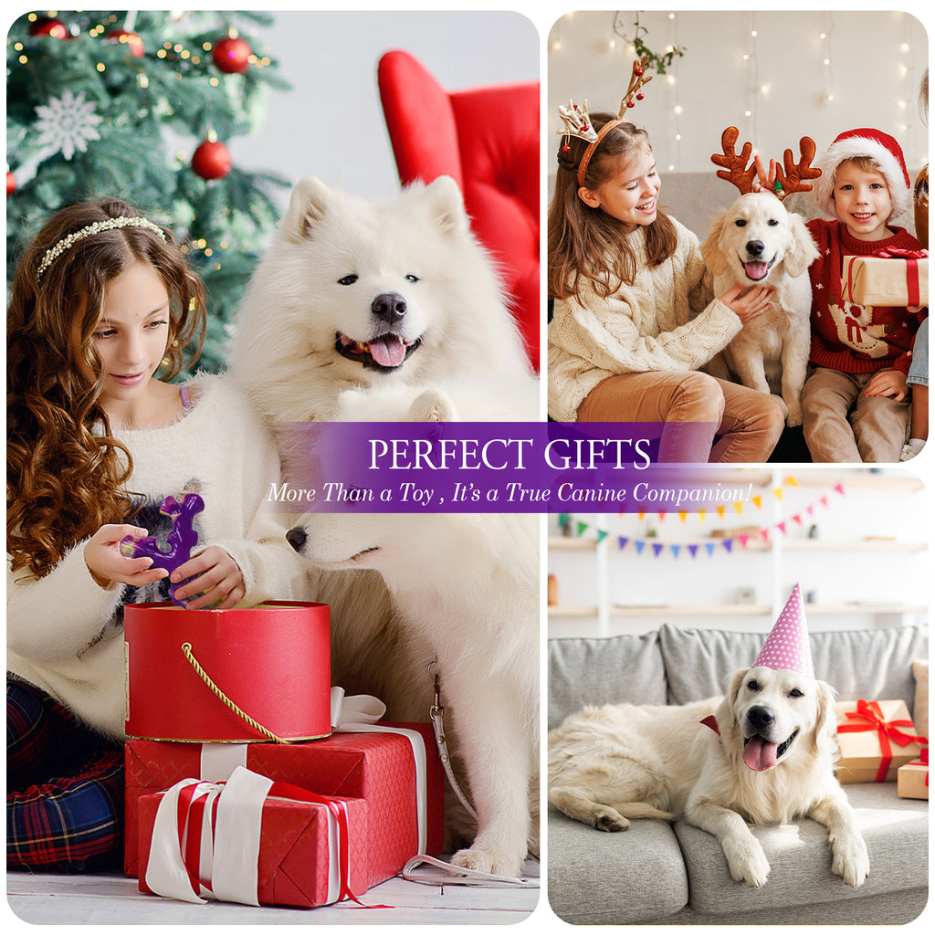 Tough Dog Toys for Aggressive Chewers 3 Pack, Indestructible Dog Toy for Large Dogs, Bacon Flavored, Keeps Dogs Busy