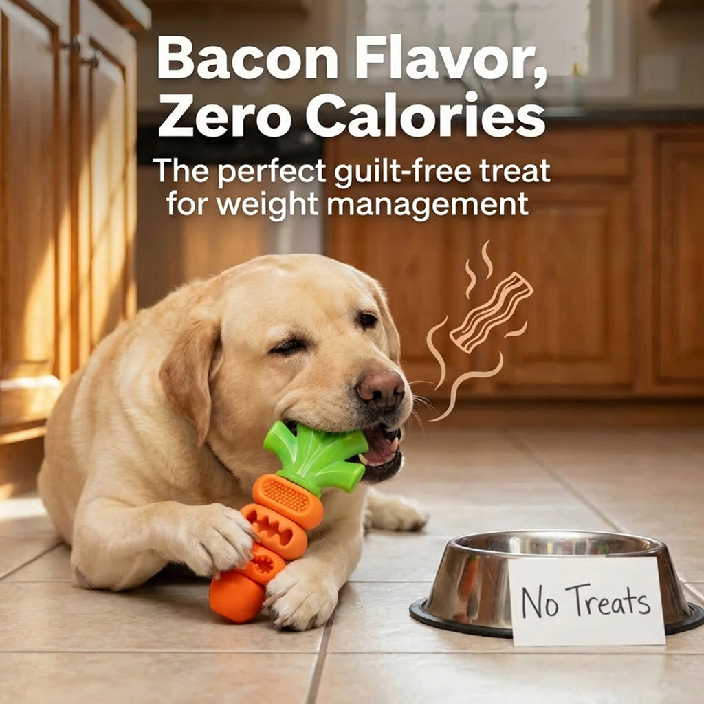 Frienhund Carrot-Shaped Dog Toy for Large Medium Breed 20-70lbs