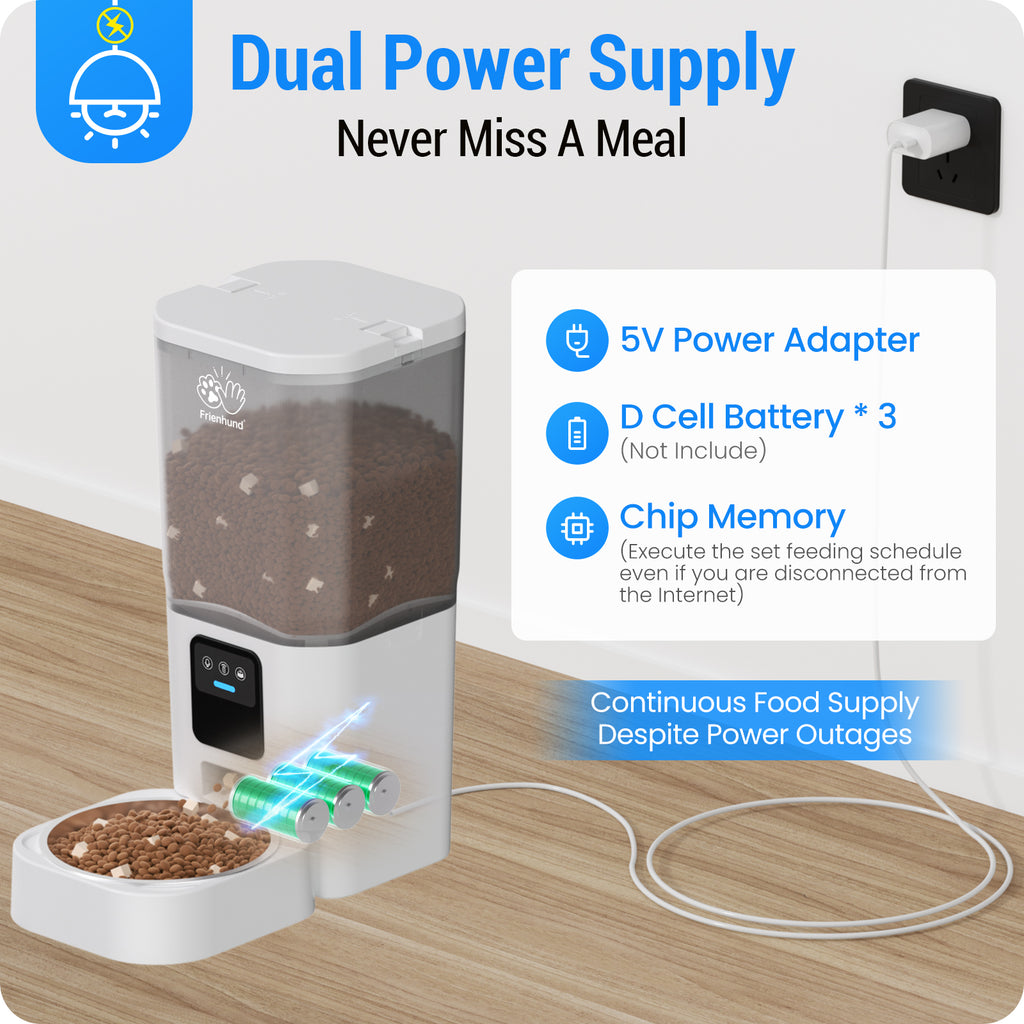 Automatic Cat Feeder with 2K Camera: 5G WiFi