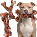 3-Pack Bacon Hard Nylon Chew Bones for 25-90lbs Medium Large Aggressive Chewers